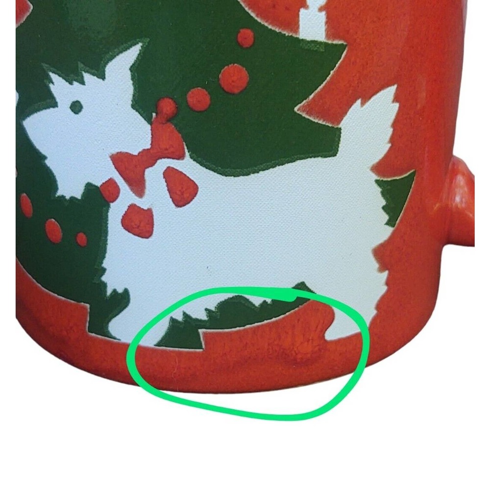 Waechtersbach Christmas Mugs Germany Scottish Terrier Gingerbread Snowmen - Picture 10 of 10